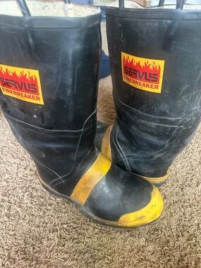 Servus Firebreaker Men's Black and Yellow Protective Work Boots